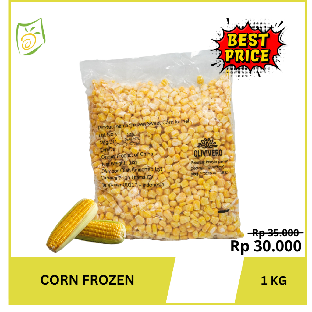 

IQF Corn Kernel Frozen 1 Kg