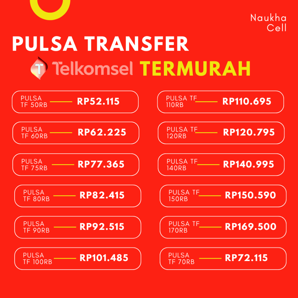 [TERMURAH] Pulsa Transfer Telkomsel/Simpati Ecer