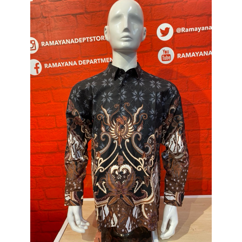 kemeja panjang semi batik tradisional m321 murah
