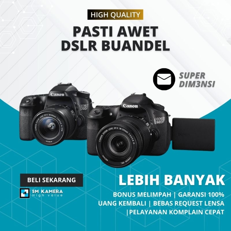 Bandel! DSLR CANON 80D CANON 70D CANON 77D CANON 60D DSLR BANDEL KAMERA MURAH DSLR TANGGUH