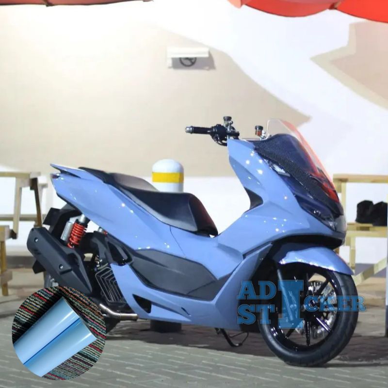 SKOTLET STIKER MOTOR ICE BLUE PASTEL GLOSSY STIKER SKOTLET ICE BLUE PASTEL GLOSSY SKOTLET