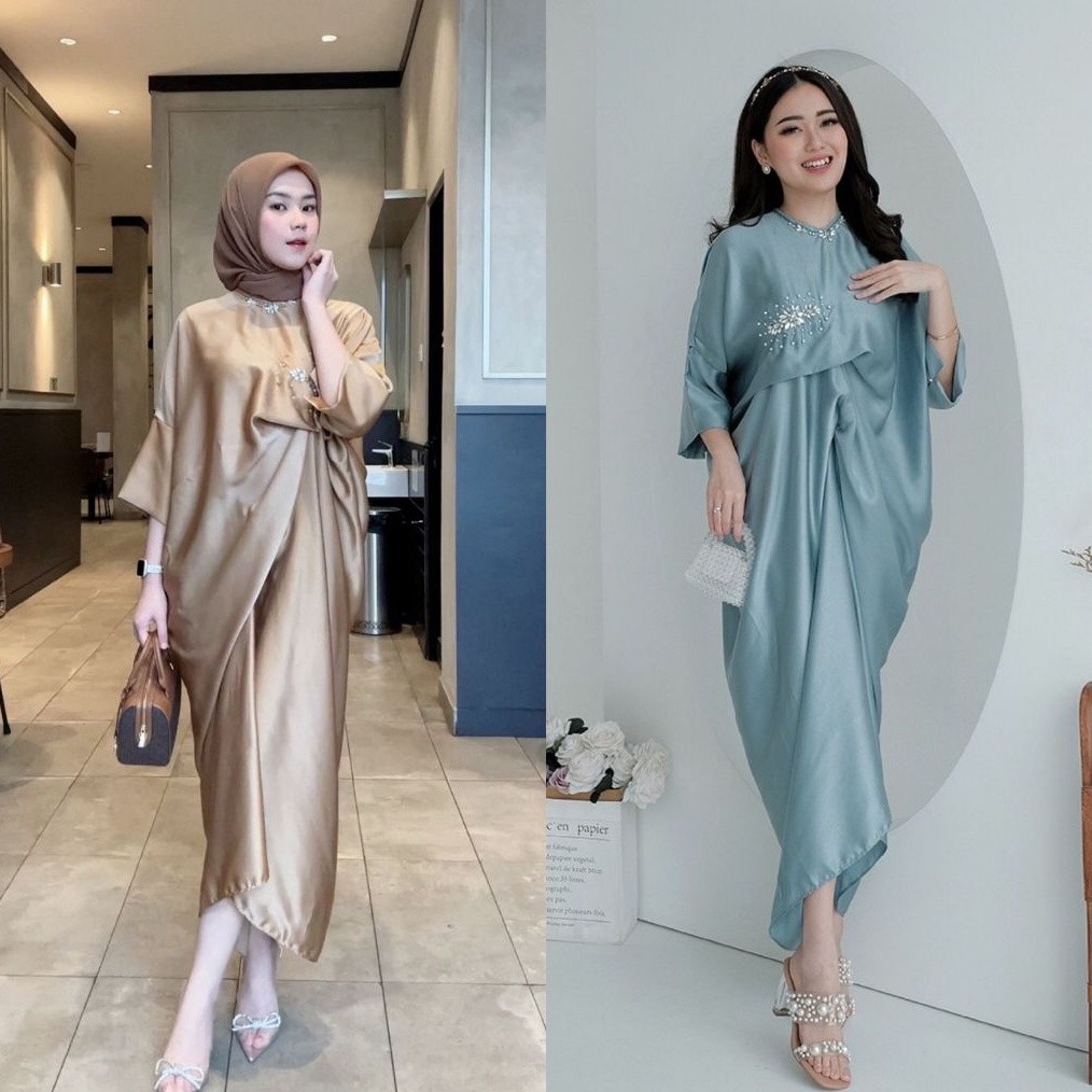 ART U24Q Missnomi  Syarefa Kaftan Muslim  Kaftan Lebaran  Bridesmaid  Kaftan Couple  Baju Lebaran 22