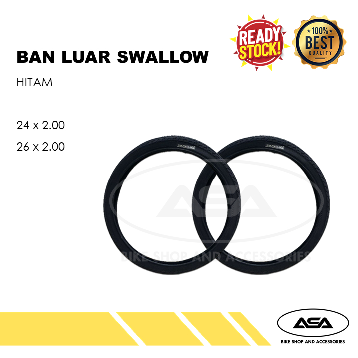 Ban Luar Sepeda SWALLOW 24 x 2.00 | Ban Luar Sepeda SWALLOW 26 x 2.00 murah baru ori