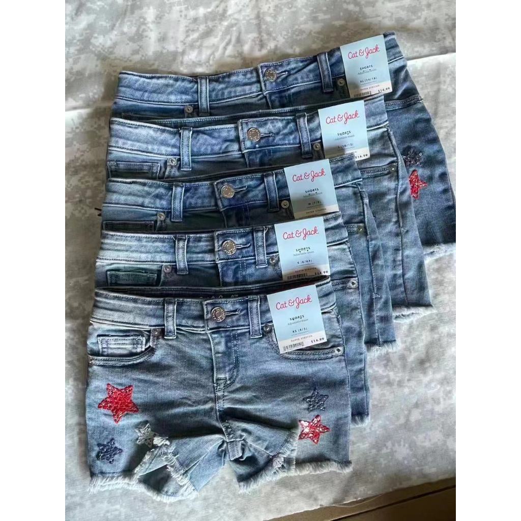 Celana jeans denim pendek anak dan remaja perempuan cewek branded sisa ekspor