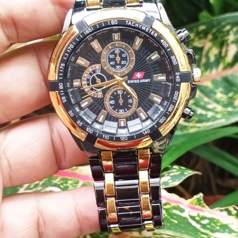 COD / Jam Tangan Sport Pria Rantai Kombinasi / Jam Tangan Keren Mewah murah
