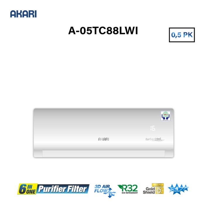 AC AKARI 1/2 PK AC-05TC88LW