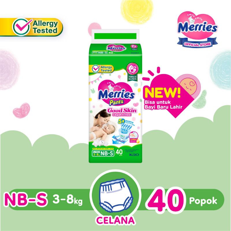 merries popok nbs 40 / Pampers / popok/ merries good skin /Pampers merries good skin / Pampers Newbo