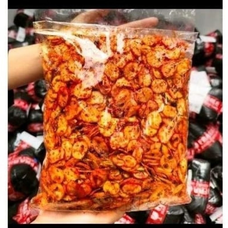 

Kerupuk bawang pedas daun jeruk kemasan 1kg
