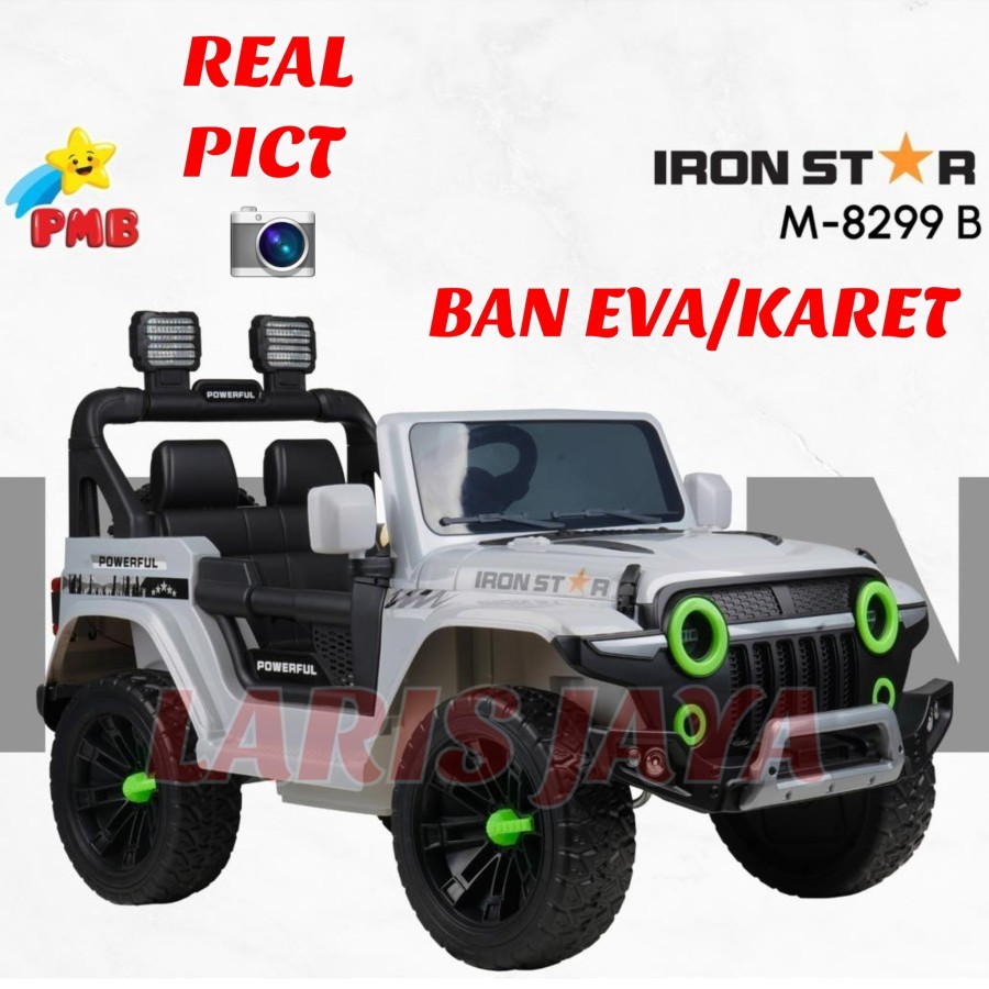 BONUS BUKU MOBILAN AKI ANAK PMB M 8299 BAN KARET MOBIL JEEP RUBICON IRON STAR NEW