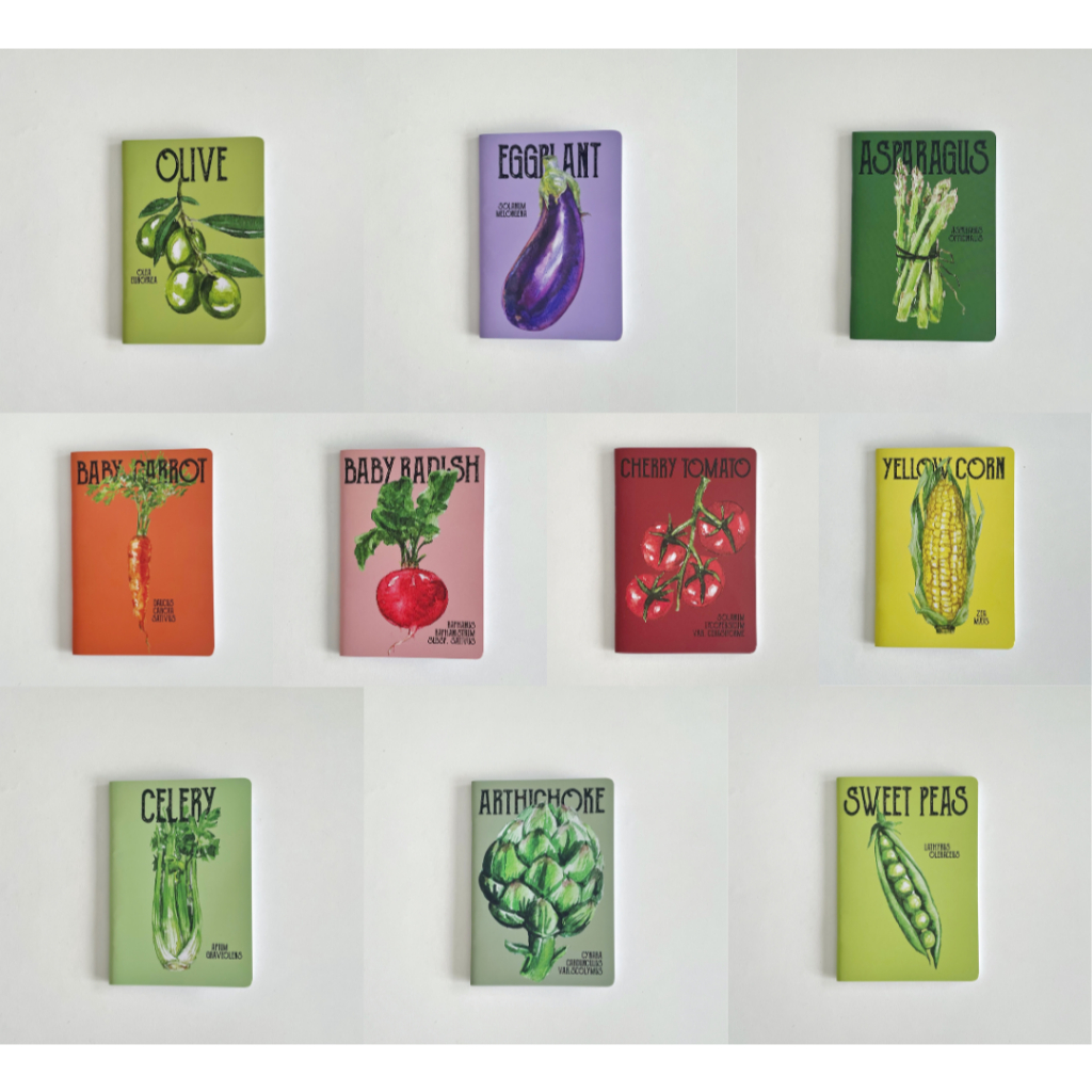 

Aksara MISE EN PLACE Notebook - Vegetable Series / Kitchen Notebook / Pocket Book