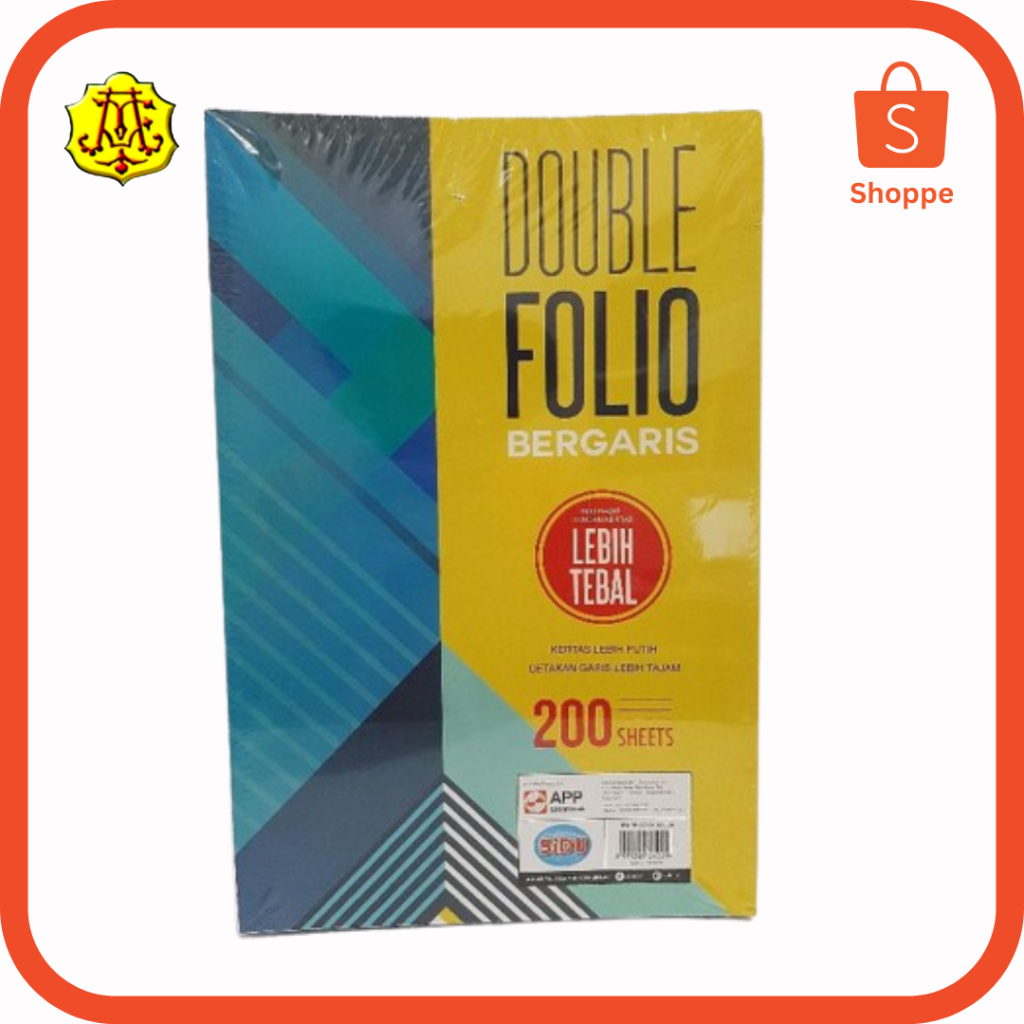 

KERTAS BERGARIS DOUBLE FOLIO 200 LEMBAR