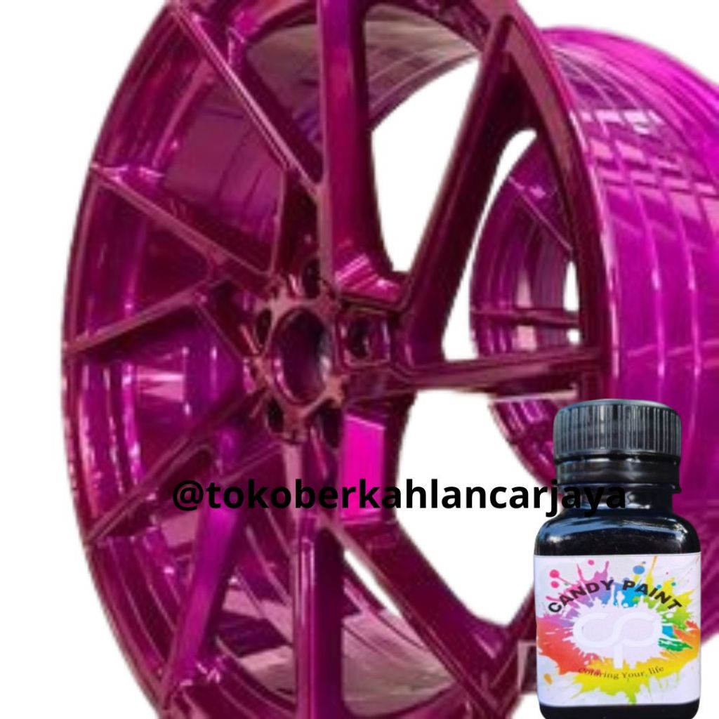 (OLES)50 ML CANDY PAINT Logam Cat Velg Candy Chrome Candy Paint Premium / Cat Oles Instan untuk Velg