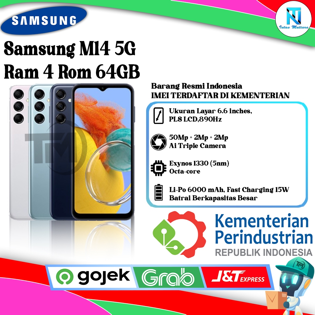 Samsung M14 5G Ram 4GB Rom 64GB | 128GB