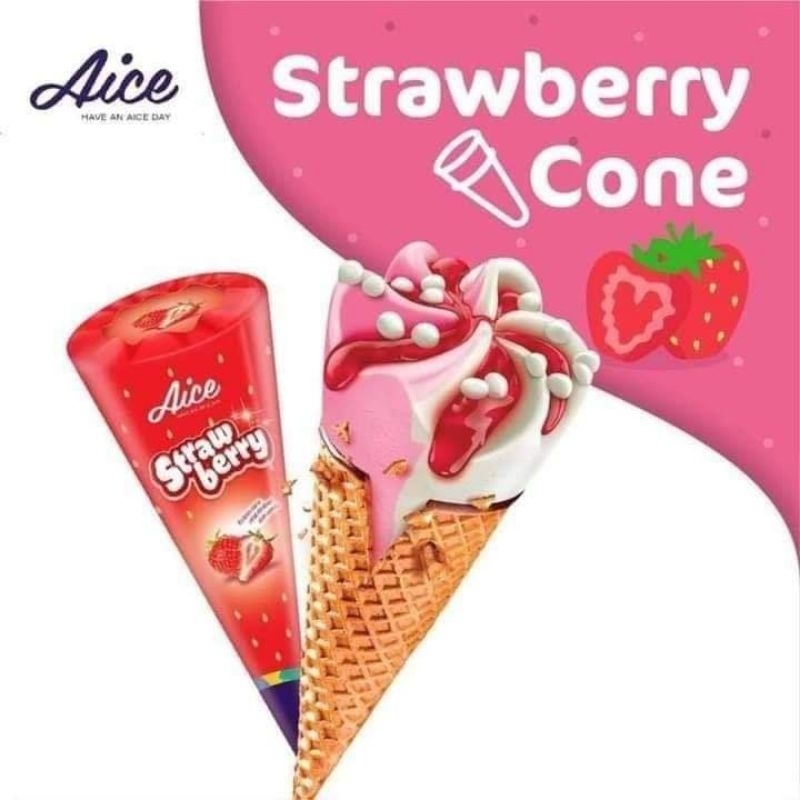 Aice  Strawberry Cone New 100 ml