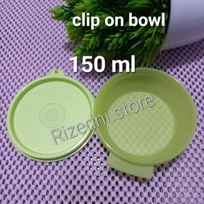 clip on bowl tupperware 150ml / mini bowl tupperware