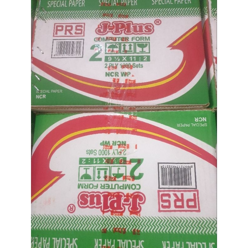 

CF Continuous Form 2ply PRS merk JPLUS isi 1000sets 9.5x11 /2. kertas komputer untuk print nota/invoice. NCR langsung tembus tanpa karbon