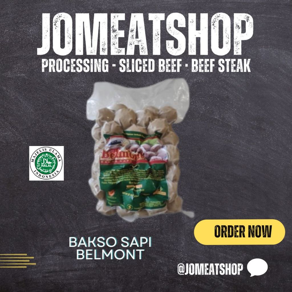 

Bakso Sapi Belmont 700gr kemasan vacum isi 50pcs