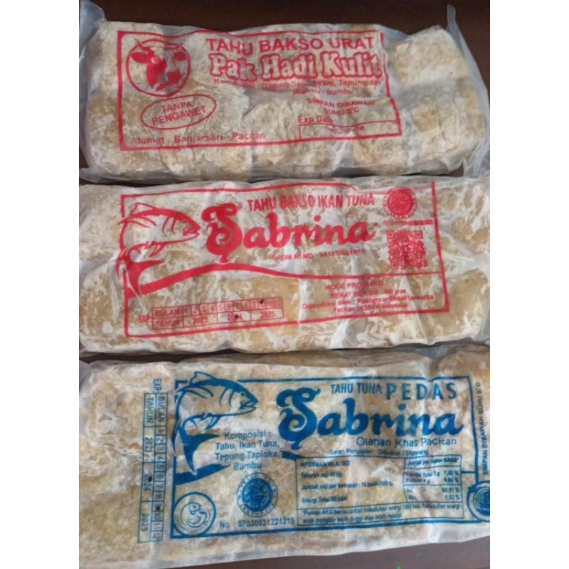 

Tahu Tuna Pacitan / Tahu bakso urat / Tahu Tuna
