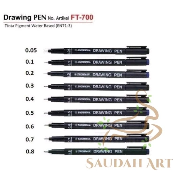

Drawing Pen Snowman 700 (0.05 - 0.8mm)