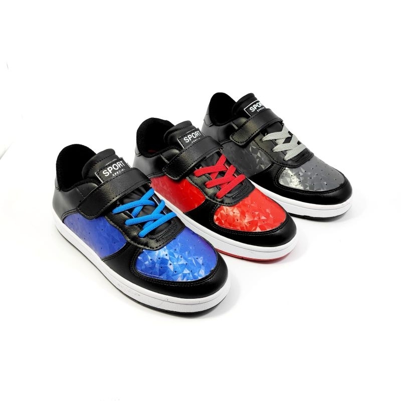 Sepatu Anak Sekolah Sepatu Anak Laki Laki Sneakers Sekolah 1-6 Tahun Import Ukuran 31-40
