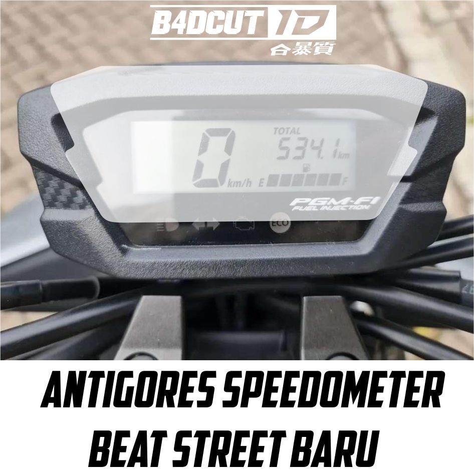 Stiker Pelindung Spidometer Beat Street New bening Smoke Sticker Antigores Speedometer Motor
