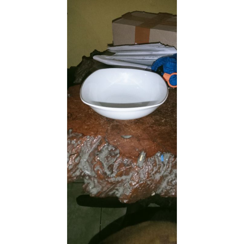 mangkok 6 segi salad keramik