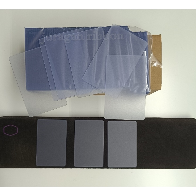

PVC Blank Id Card Transparent Frosted / matte (paket 25 pcs )
