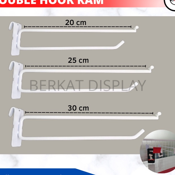 C6369 HOOK RAM  DOUBLE HOOK  GANTUNGAN MESH