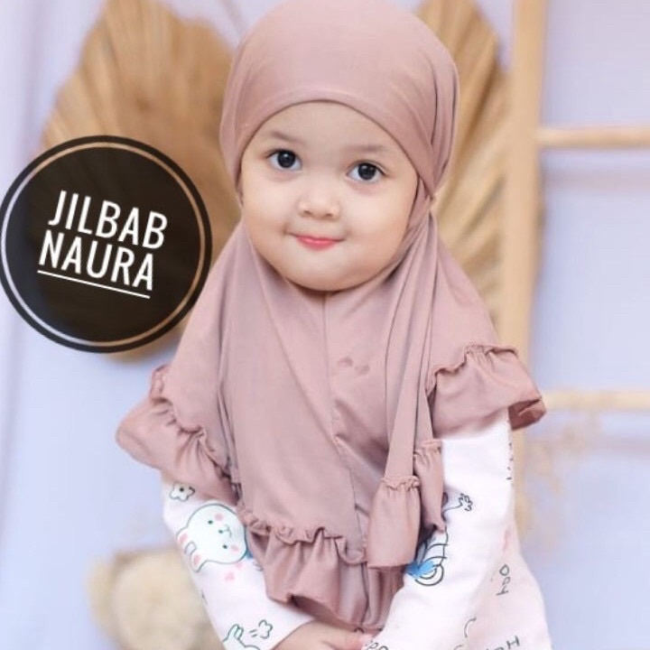 ORIGINAL Jilbab Anak NAURA  Hijab Renda usia 3Thn