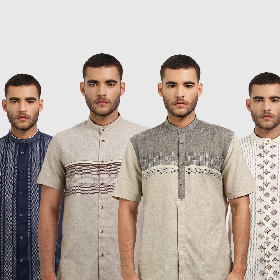 TERBARU MOC Baju Koko Lengan Pendek Pria Collection 1