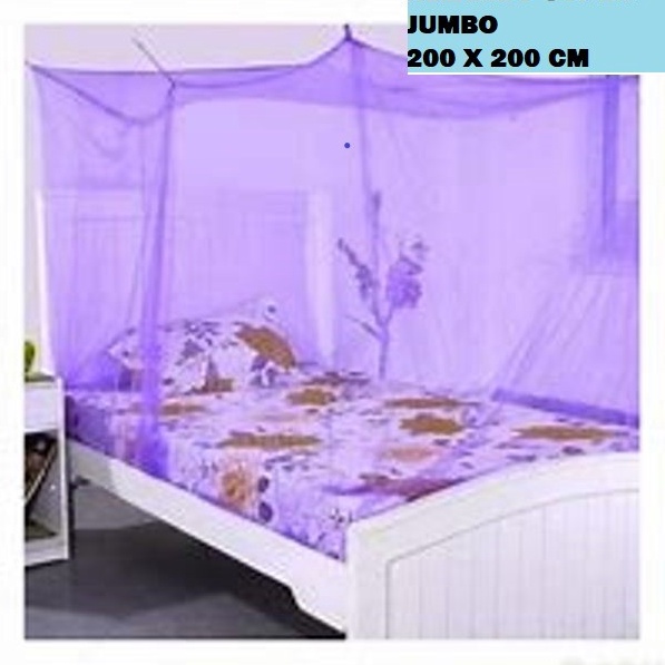 Murmer Kelambu Kotak Polos  Kelambu Nyamuk  Kelambu Kamar Tidur  Kelambu Gantung Super Jumbo 2 x 2 c