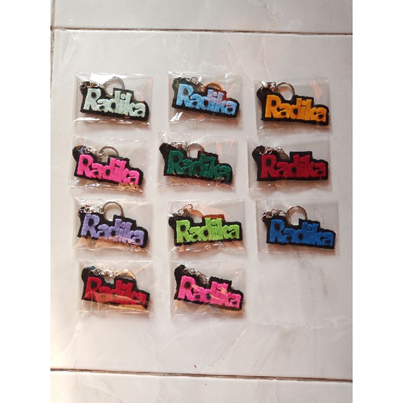 Gantungan Kunci Nama Bebas Request