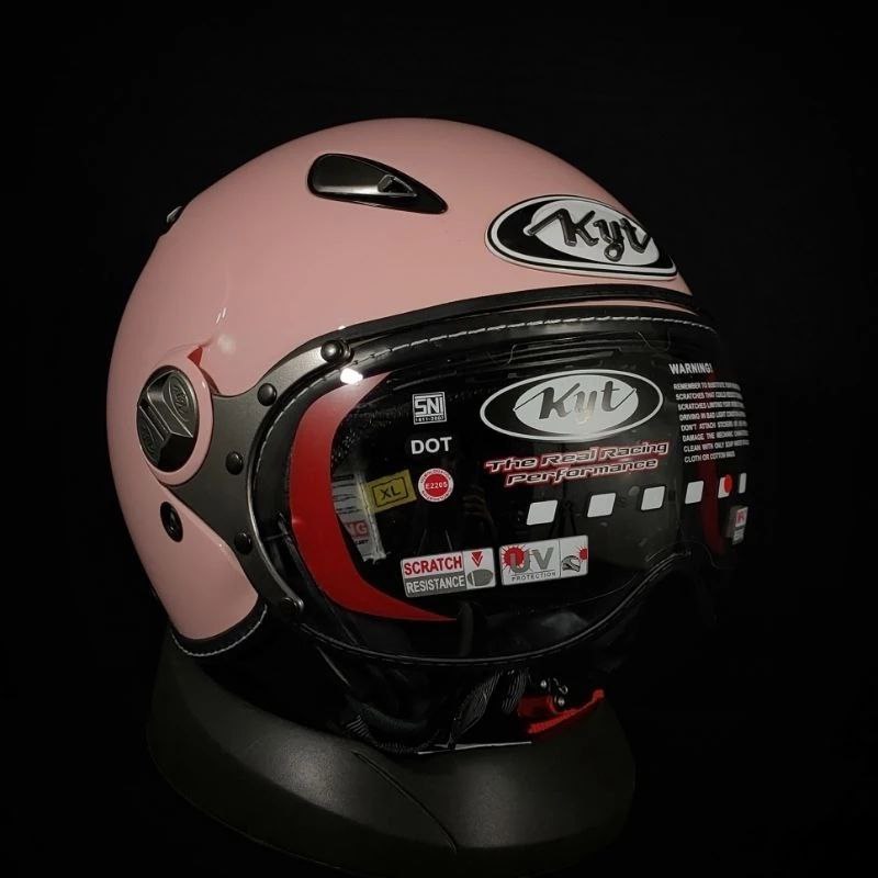 HELM KYT ELSICO LIGHT PEACH ORIGINAL HELM RETRO KYT ELSICO LIGHT PEACH ORIGINAL HELM CEWEK KYT ELSIC