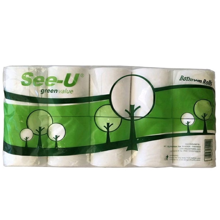 Harga Promo tisu toilet see u roll tissue toilet bathroom core see u  tissue toilet see u