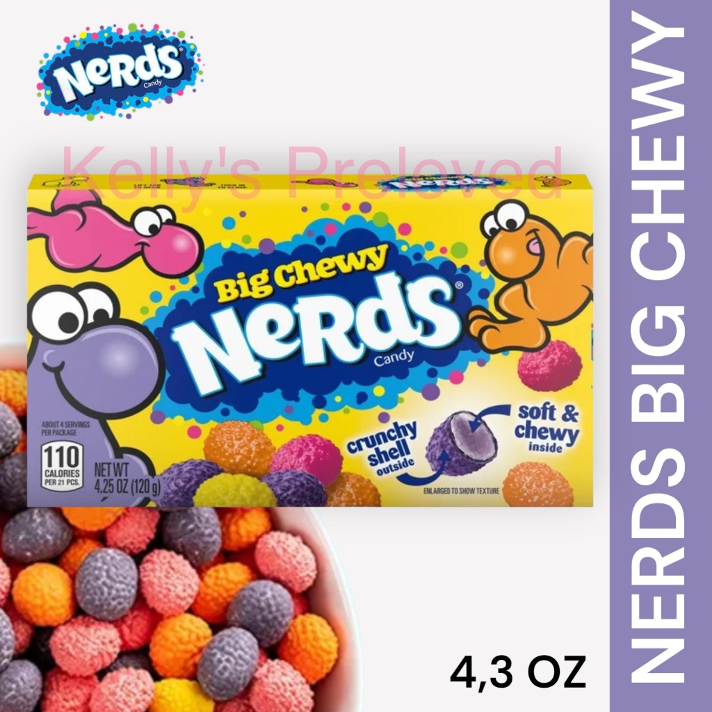 

NERDS BIG CHEWY CANDY 4,25 OZ | PERMEN NERDS 120 GR