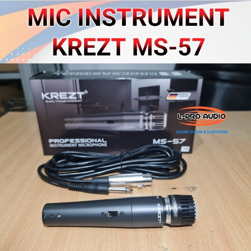 Mic Instrument KREZT MS57 S mic kendang ketipung tak SM 57