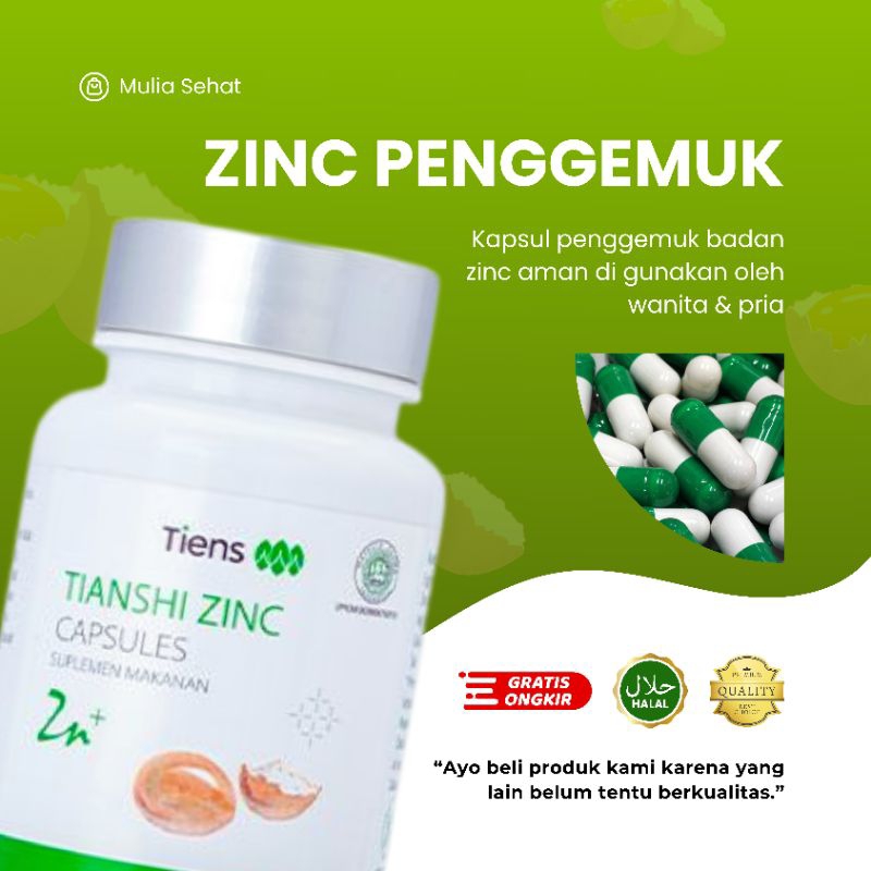 Tiens Zinc | Tiens Penggemuk Badan | Rendy Zinc Perpaket