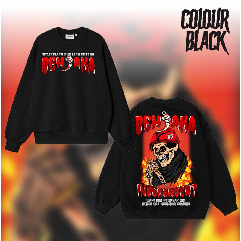 Sweater Pria Wanita PSHW Denjaka Independent Wani Ora Ngumbar Uni Kerso Ora Ngumbar Suworo dtf sablo