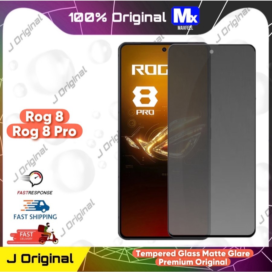 MAXFEEL Tempered Glass Anti Glare Matte Rog 8 Rog 8 Pro Premium