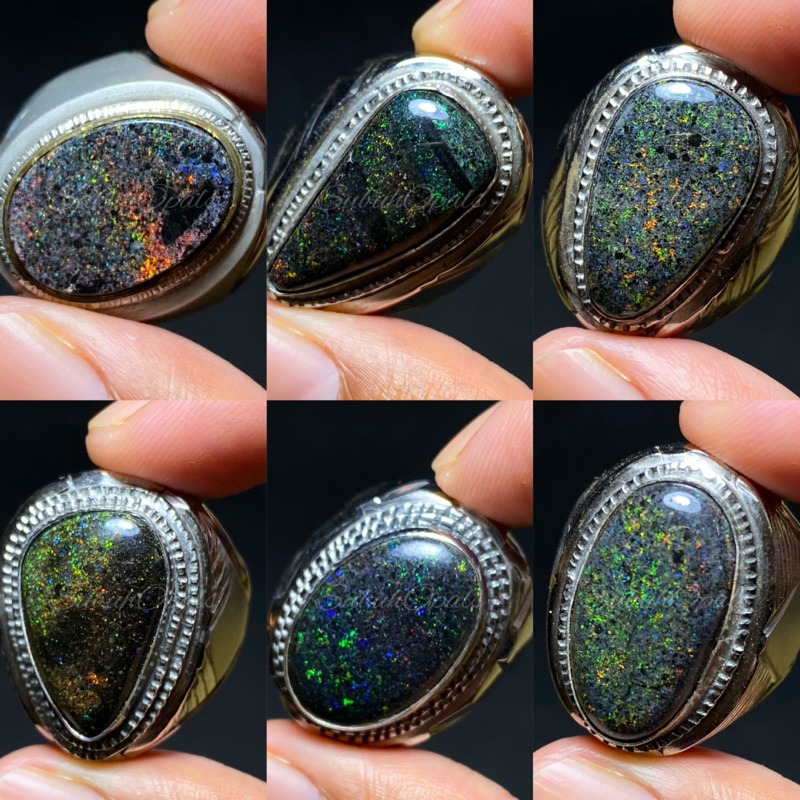 cincin pria elegan andamooka coating