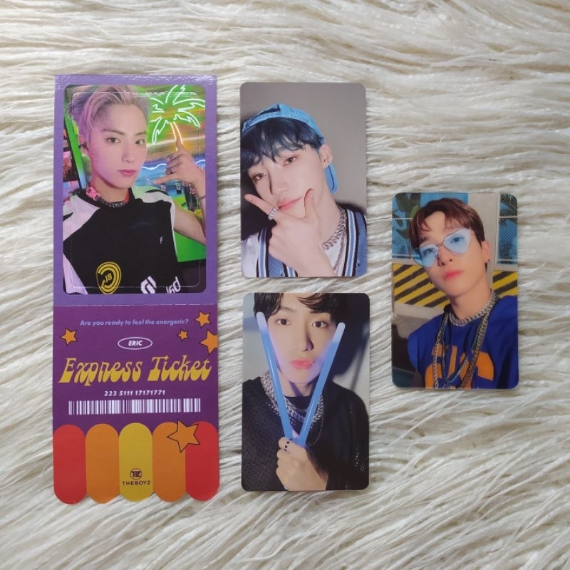 THE BOYZ TBZ SANGYEON HYUNJAE NEW ERIC Photocard PC ALBUM EXPRESS TICKET Thrill Ride