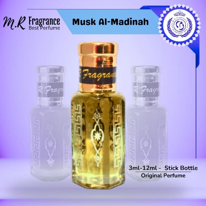 Parfum MUSK AL MADINAH 12ml Original Misik Madinah Minyak Wangi Non Alkohol