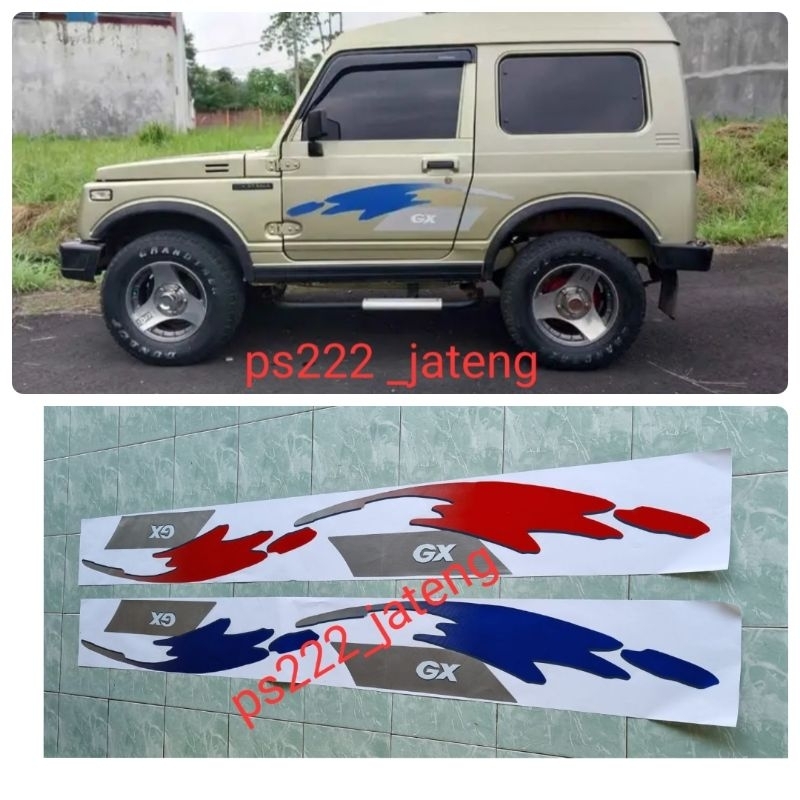 stiker sticker suzuki katana GX tahun 2005 /2021/stiker list body katana GX