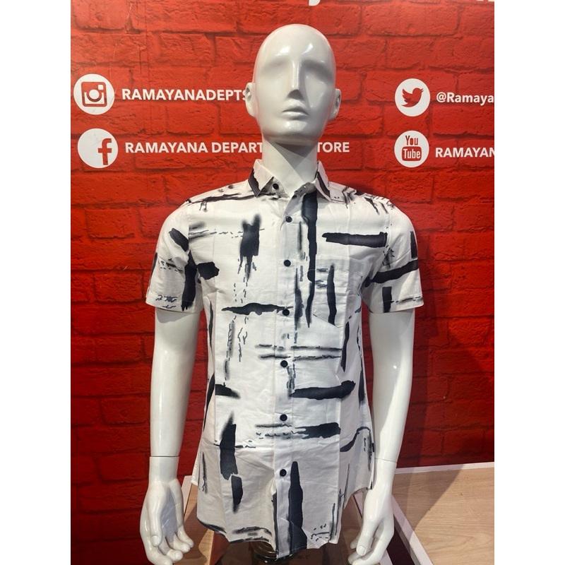 Kemeja Printing Slimfit Platini Murah