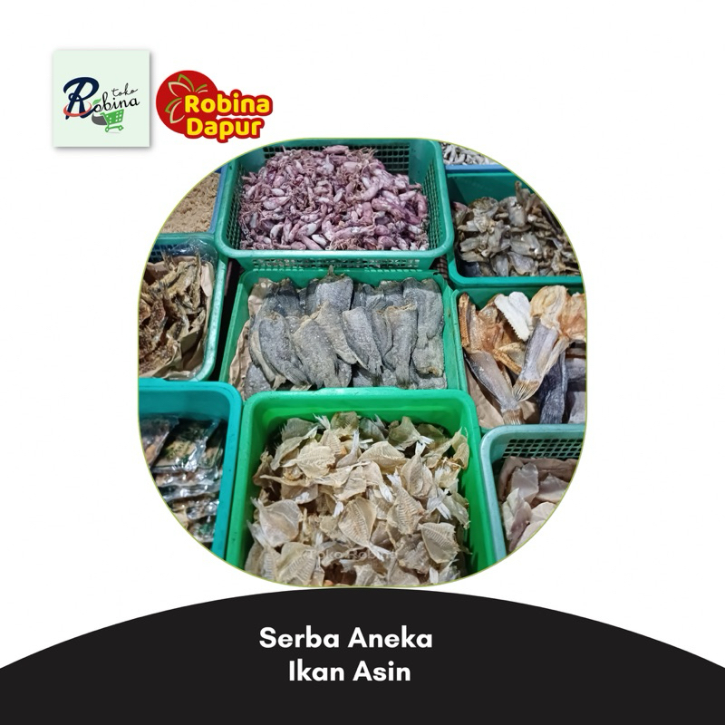 

Aneka Ikan Asin Cucut Japuh Peda Tawes Sepat Kakap Teri Medan Cumi