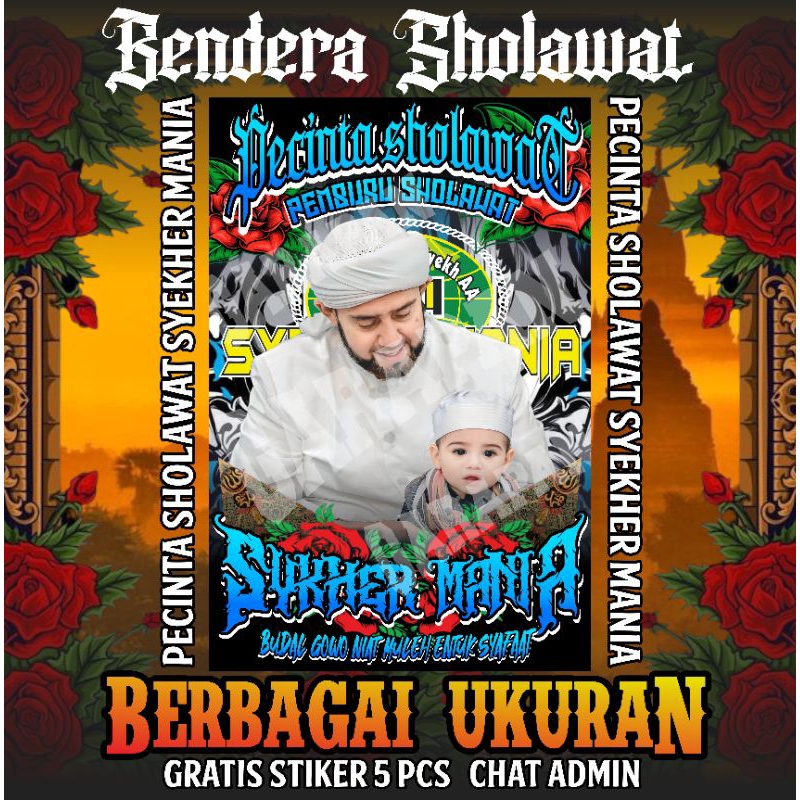 Bendera Sholawat Syekher mania