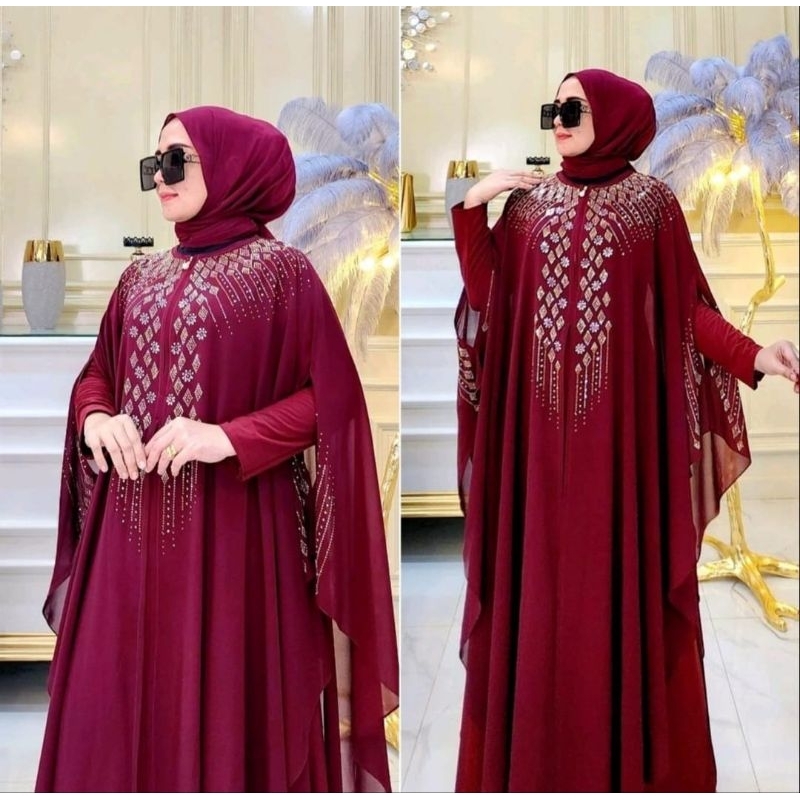 Zifa Fashion || Nanisa Dress Abaya Kalong || Abaya Warna Bestseller || Arabian Gamis Turkey || Abaya