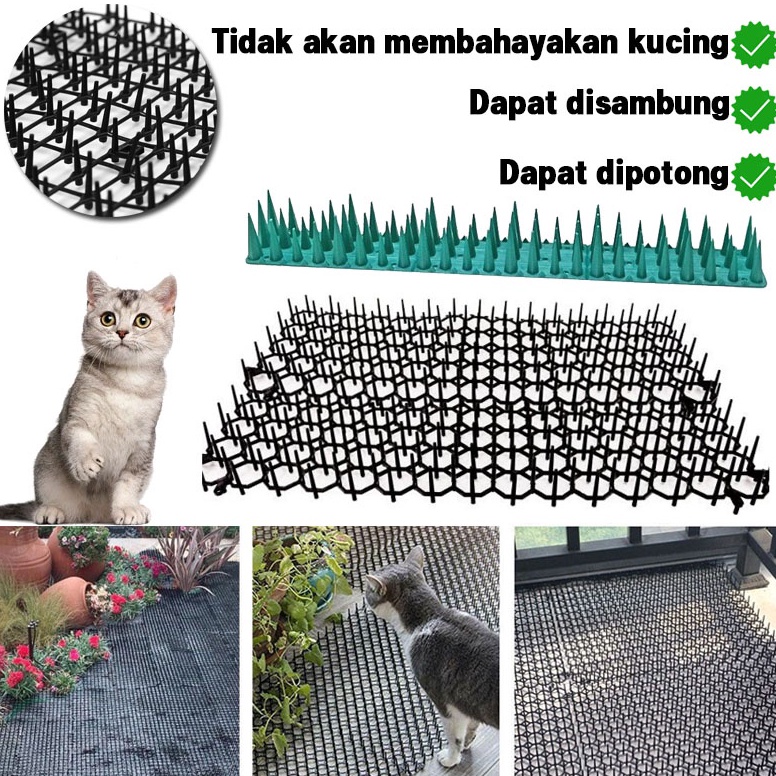 Cepaat Matras Paku Pengusir Kucing Matras Paku Anti Kucing Alat Pengusir Anti Kucing Garden Prickle 