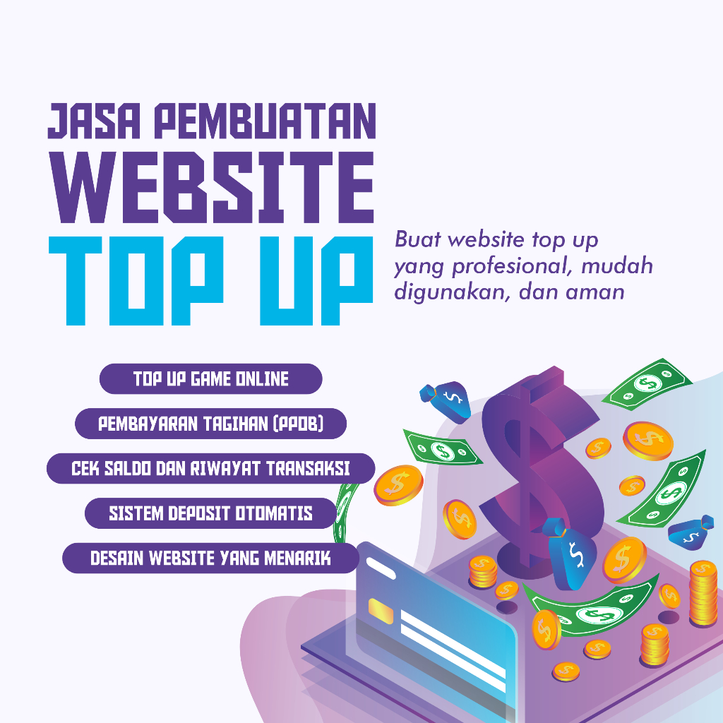 JASA PEMBUATAN WEBSITE TOP UP PROFESIONAL