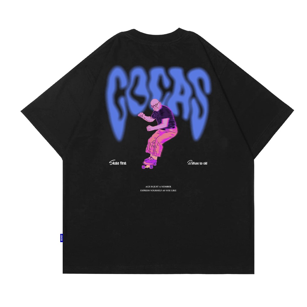 Cocas Kaos Original Skate Old Oversize Cotton 24s